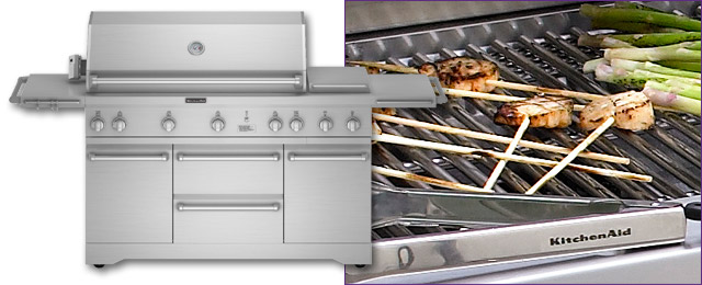 Photo of KitchenAid KFRU488TSS 48-inch Freestanding Outdoor Gas Grill with Double Side Burner
