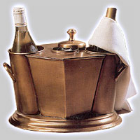 Photo of Antique Brass 2 Bottle Wine Cooler