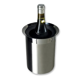 Photo of Oggi 2 Tone Stainless Steel Wine Cooler w/Freezer Insert