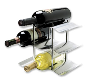 View Larger Image of Oggi 3-Tier Stainless Steel Wine Rack