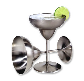 Photo of Oggi Stainless Steel 12oz Margarita Goblet Set
