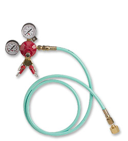Photo of Wall Mount 2-Product Double Gauge Co2 Regulator w/6' High Pressure Hose