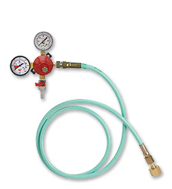 Photo of Wall Mount Double Gauge Co2 Regulator w/6' High Pressure Hose