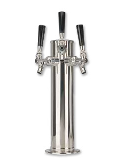 Photo of DS-133-PSS Stainless Steel 3-Faucet Beer Tower - 3
