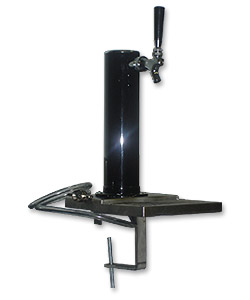 Photo of D4743TBKCO Single Faucet Clamp-On Draft Beer Tower - Black