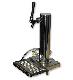 Photo of D4743TKCO Single Faucet Clamp-On Draft Beer Tower - Chrome