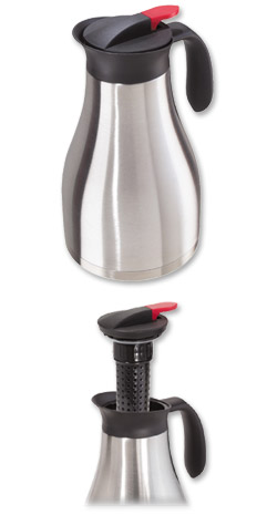 Photo of Oggi Fusion 1.2-Liter Thermal Vacuum Carafe with Tea Infuser