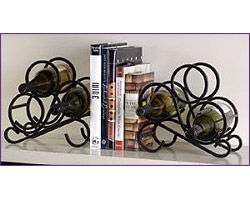 Photo of Scroll Wine Rack Bookends - Set of 2