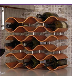 Photo of Bali 15 Bottle Countertop Wine Rack - Spiced Pumpkin