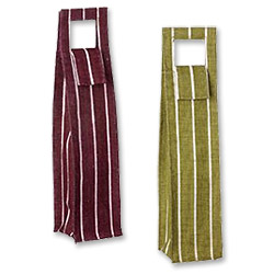 Photo of Pin Stripe Wine Bottle Totes
