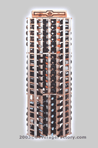 Photo of Country Pine Curved Corner 84 Bottle Wine Rack