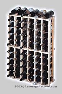 Photo of Country Pine Individual 66 Bottle Wine Rack
