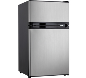 Photo of Discontinued - Danby DCRM31BSLDD 3.0 Cu. Ft. Dual Door Compact Fridge with Freezer