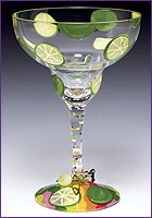 Love My Margarita Key Lime Glass
