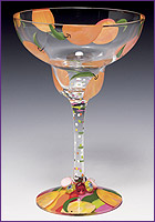 Love My Margarita Peach Glass