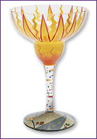 Love My Margarita Tequila Sunrise Glass