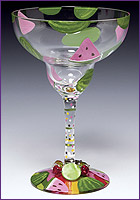 Love My Margarita Watermelon Glass