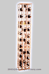 View Larger Image of Premium Redwood Individual 63 Bottle Wine Rack