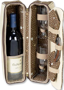 Santa Cruz Sunset Single Bottle Wine Tote
