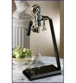 Photo of Rogar 0254 Estate Wine Opener Set - Antique Bronze with Absolute Black Granite Stand