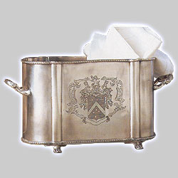 Photo of Antique Silver 2 Bottle Wine Cooler
