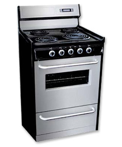 Photo of Summit TEM630BKWY Stainless Steel Electric Range