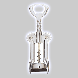Photo of Wing Corkscrew - Open Auger Worm, Chrome Plated