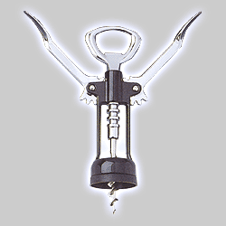 Photo of Wing Corkscrew - Spiral Worm, Chrome Plated/Colored Body