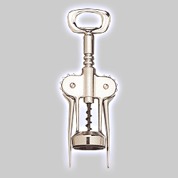 Photo of Deluxe Wing Corkscrew - Auger Worm, Chrome Plated