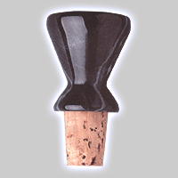 Photo of Black Marble Stopper - Cone Type