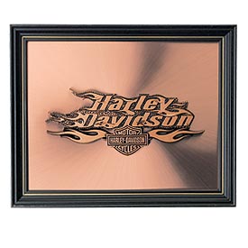 Photo of Harley-Davidson Copper Flames Wall Art