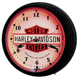 Photo of Harley-Davidson 20� Nostalgic Bar & Shield Neon Clock