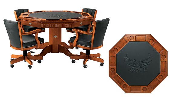 Photo of Harley-Davidson Poker Table & Chairs