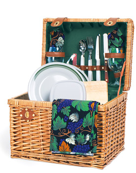 Photo of   Yellowstone Willow Picnic Basket for Two