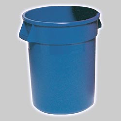Photo of Brute - 32 Gallon Blue Keg Bucket with Plastic Handles