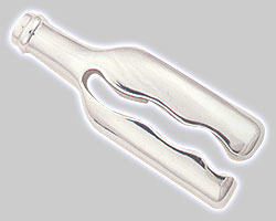Photo of Cork Pops Magnetic Chrome Wine Bottle Shaped Foil Cutter