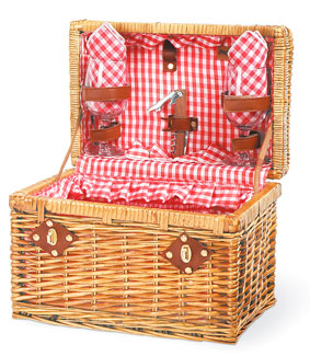 Photo of Chardonnay Willow Picnic Basket for Two