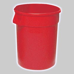 Photo of Brute - 32 Gallon Red Keg Bucket with Plastic Handles
