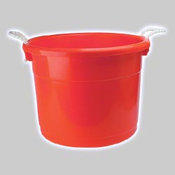 Photo of Brute - 19 Gallon Red Keg Bucket with Rope Handles