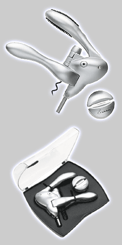 Photo of Metrokane 6005 Silver Classic Rabbit Lever-Style Wine Opener - 6005 Silver Corkscrew with Foil Cutter
