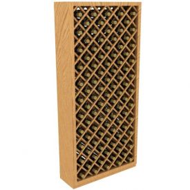 Enlarge Allavino 95 Individual Bottle Diamond Wood Wine Rack Bin