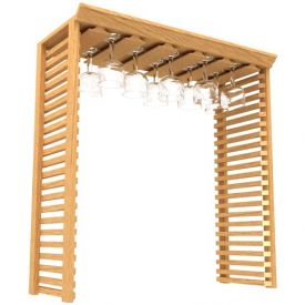 Enlarge Allavino Individual Half Rack Wood Wine Stemware Set