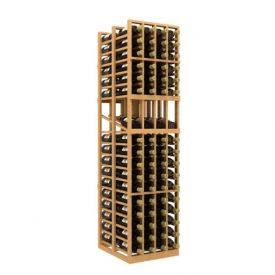 Enlarge Allavino Double Deep 4 Column 136 Bottle Wood Wine Rack with Display Row