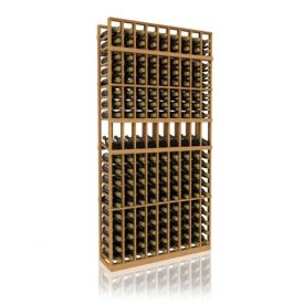 Enlarge 7' Nine Column Display Wood Wine Rack