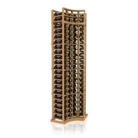 Enlarge 7' Curved Corner Standard Wood Wine Rack