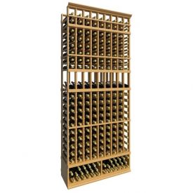 Enlarge Allavino 8' Ten Column 210 Bottle Wood Wine Rack with Display Row