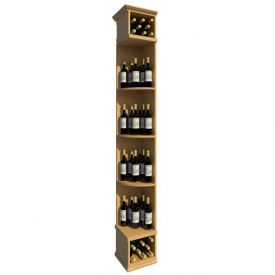 Enlarge 8' Solid Quarter Round Wine Display - Square Base