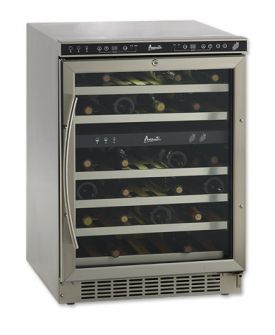 Enlarge Avanti WCR524SDZD 46 Bottle Dual Zone Wine Refrigerator - Stainless Steel