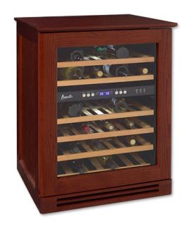 Enlarge Avanti WCR534WDZD-M Wood Cabinet Dual Zone Wine Cooler - Mahogany