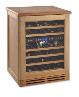 Enlarge Avanti WCR534WDZD-N Wood Cabinet Dual Zone Wine Cooler - Natural